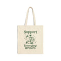 Support Emerging Writers Cotton Canvas Tote Bag — Green