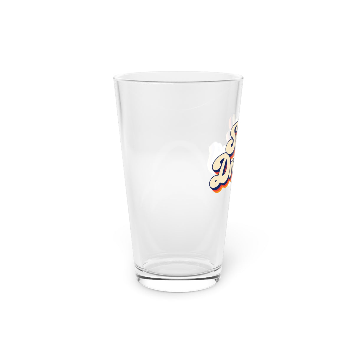 Still Drafting Pint Glass — 16oz Retro Script Beer Glass