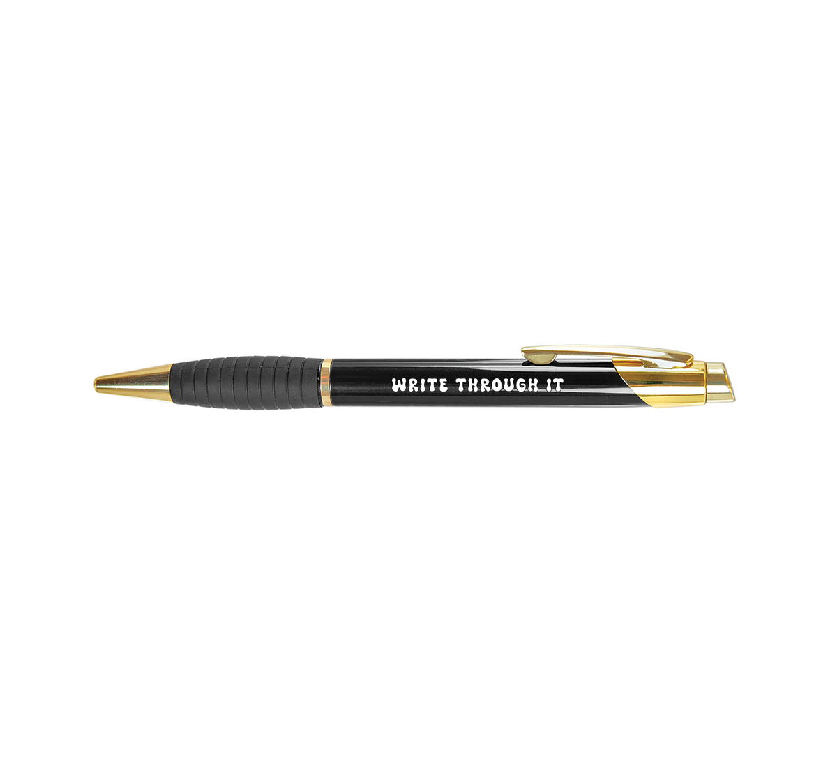 Write Through It Pen — Brass Ballpoint Pen with Gripper