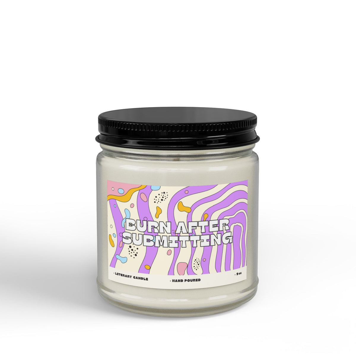 Scented Soy Candle — “Burn After Submitting” Aromatherapy Jar (4oz & 9oz)