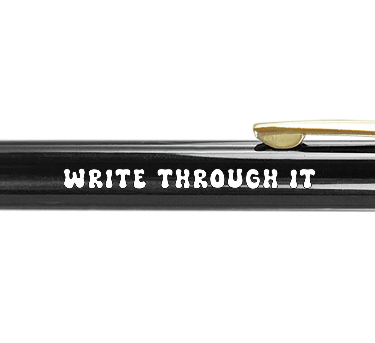 Write Through It Pen — Brass Ballpoint Pen with Gripper